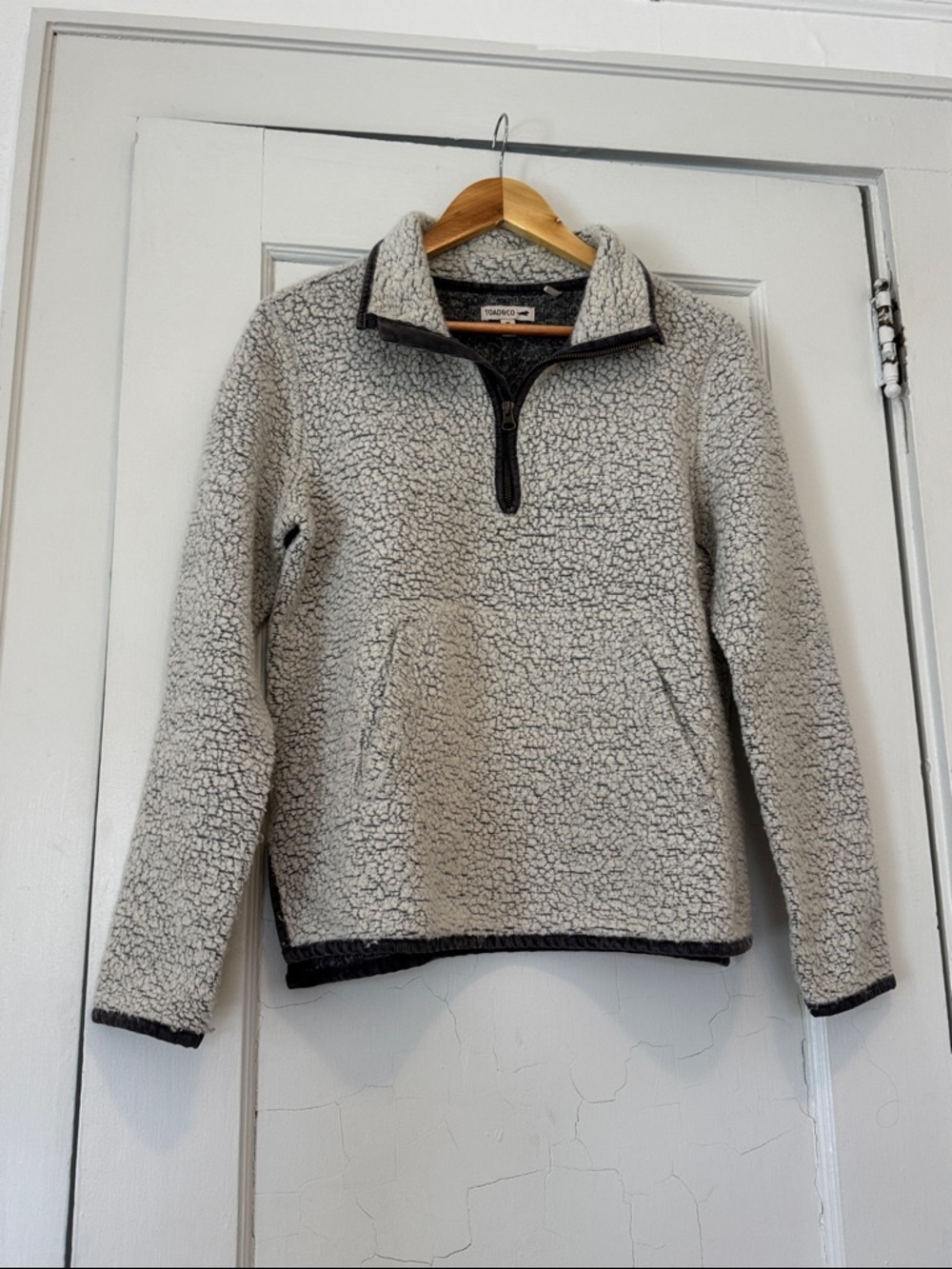 Sherpa Fleece Pullover - Light Gray Toad & Co